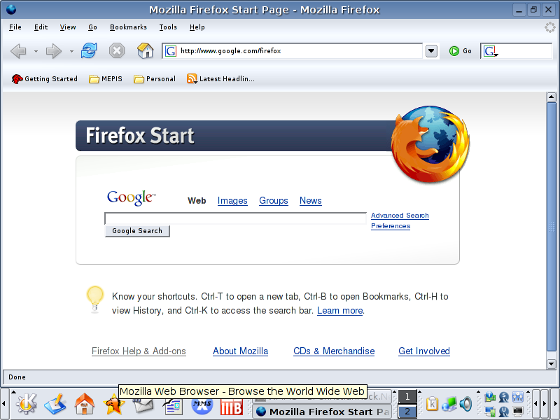 Firefox aptget Default browser